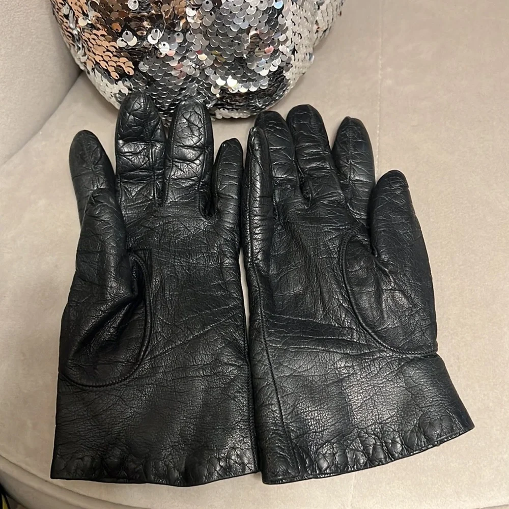 Fendi‎ Leather Gloves
